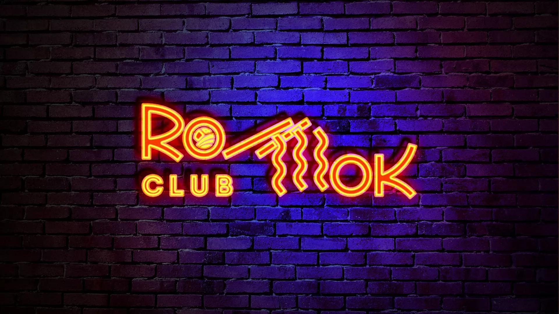 Разработка интерьерной вывески суши-бара «Roll Wok Club» в Трёхгорном